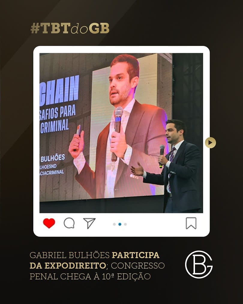 Gabriel Bulhões participa da ExpoDireito; congresso penal chega à 10ª edição