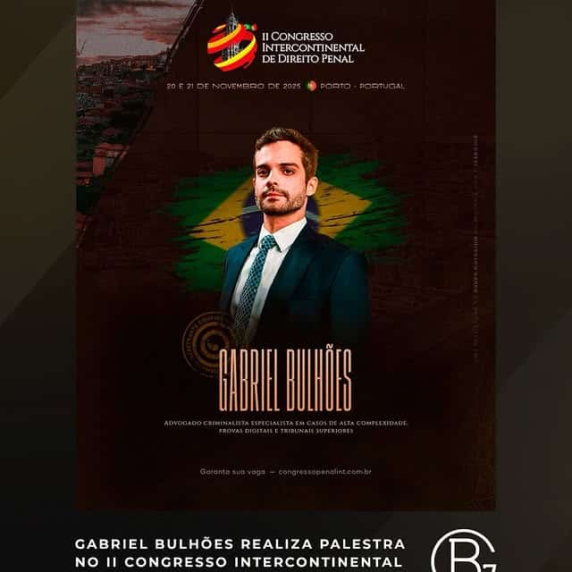 Gabriel Bulhões participou como palestrante do II Congresso Intercontinental de Direito em Portugal.